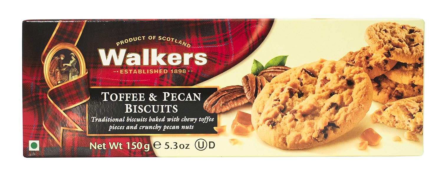 Walker's Walkers Biscuits, Toffee And Pecan, 150G