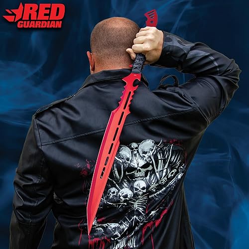 Miniatura 3 de Guardian Fantasy Sword - Color Options  18.5 Blade with Electroplated Finish  Cool Cosplay Sword with Belt Sheath  Samurai Style Handle  One-Piece