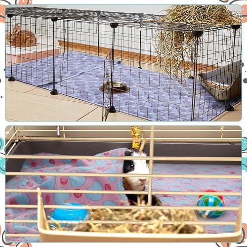 Miniatura 5 de Juego de 4 fundas para cobayas y conejillos de indias para jaula, impermeable, lavable, funda de bolsillo, reutilizable, para orina de animales