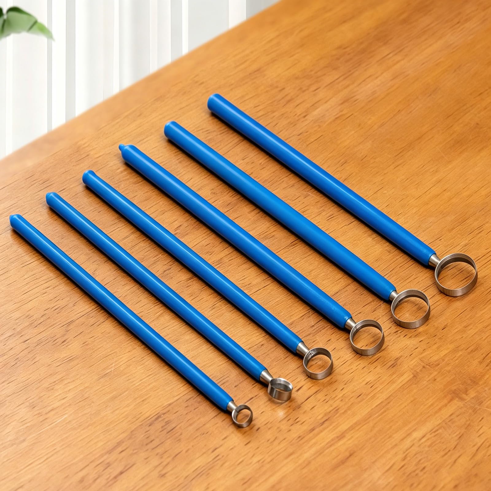 Juego de herramientas para tallar grabado, cuchillo de cerámica de acero de tungsteno con cabezales redondos de diámetro múltiple, para espacios en blanco de arcilla
