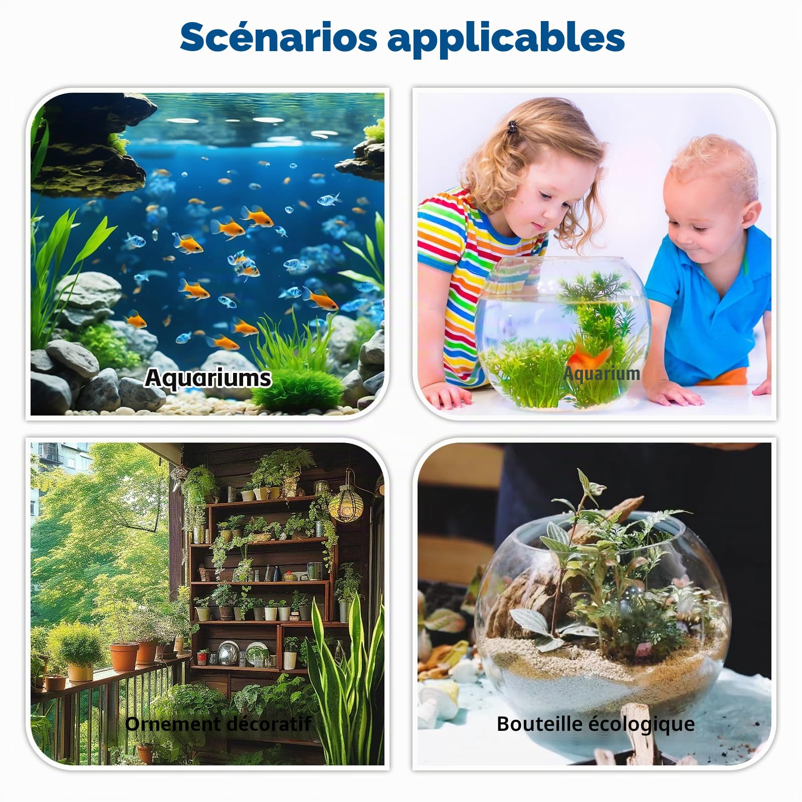 3 Pièces Décoration Aquarium Grain de Bois, Cachette Aquarium Sûrs et Non Toxiques Décoration D'aquarium, pour Petites Crevettes Poissons Autres Animaux Aquatiques Petite Moyenne Taille (A)