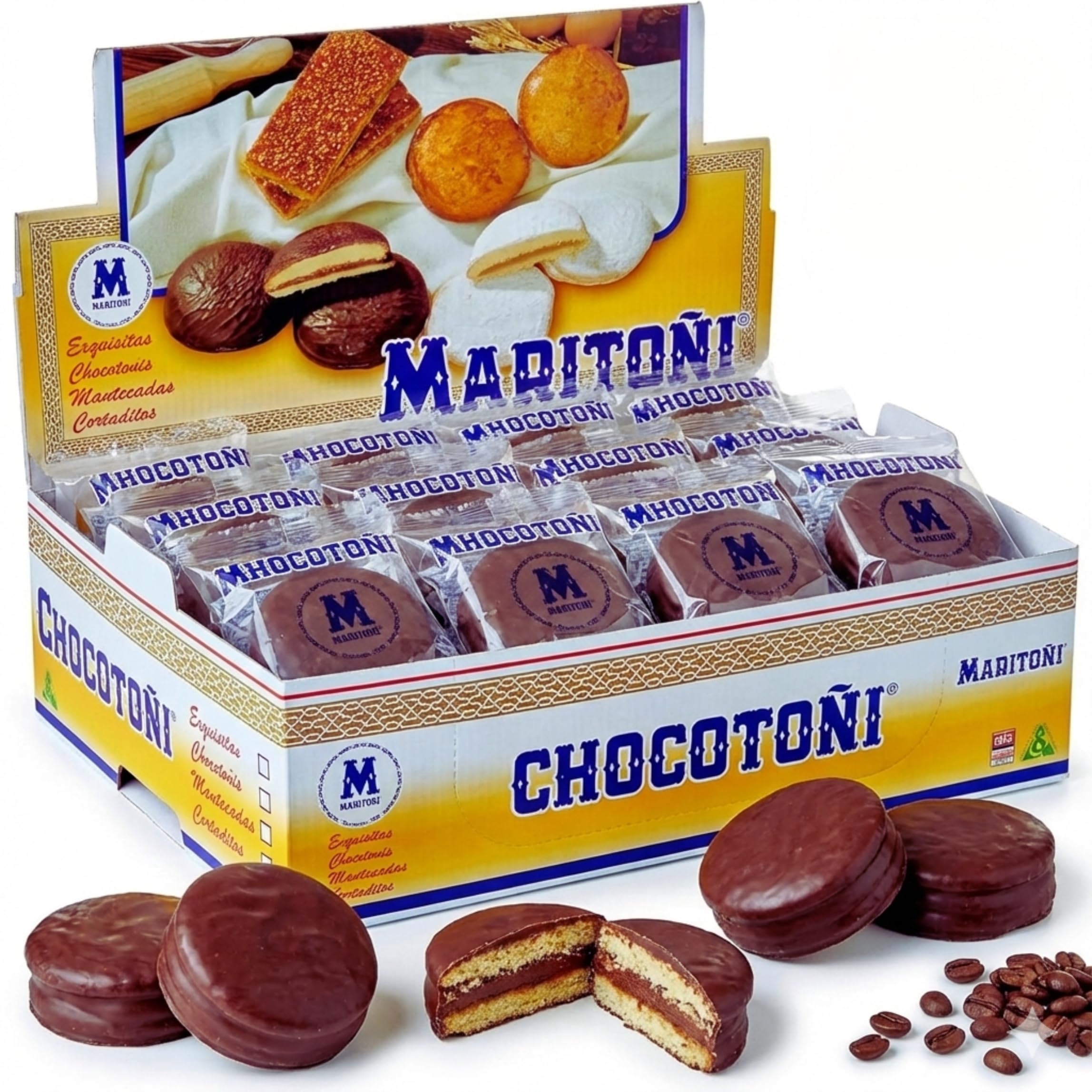 Chocotoñi Pack de 20 Unidades - Martitoñi Cubierta de Chocolate 75 g - Dulce Gourmet de Granada - Bizcocho de Chocolate