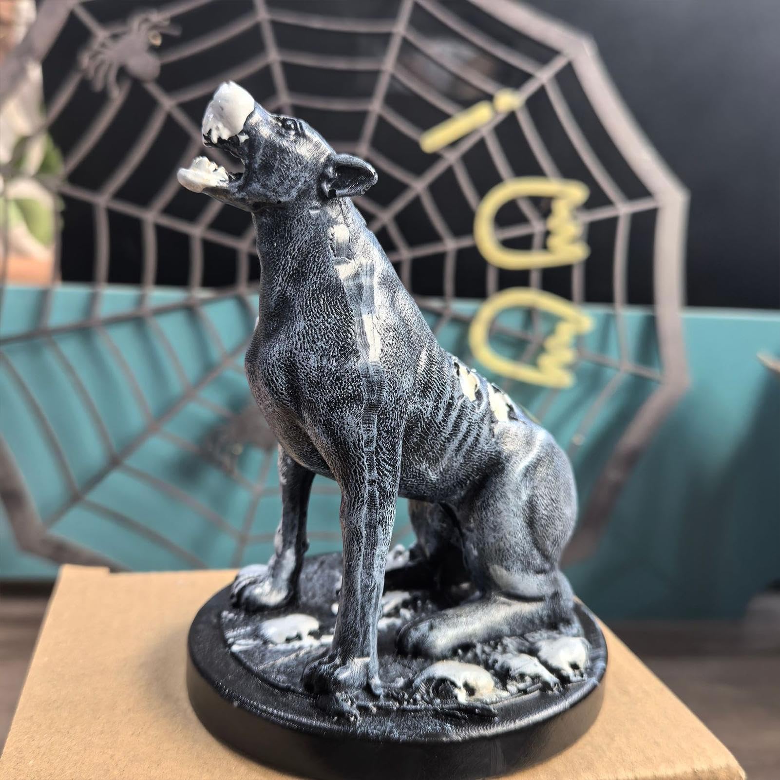 Szkielet zwierząt Home Decor statua figurki zwierząt, Halloween żywica rysunek | Centrum Rzemiosła Stołowego, Rzeźba Dekoracyjna na Regał