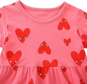 Toddler Girl Summer Dress Cotton Short Sleeve Midi Sundress