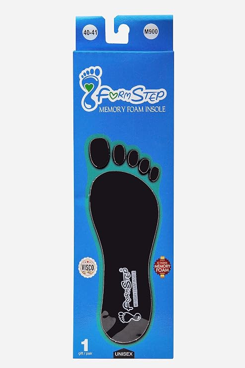 FormStep M900 Memory Foam İç Ayakkabı Tabanlık - Ortopedik, Topuk Dikeni, Rahat, Koşu, Konfor, Darbe Emici (42-43)