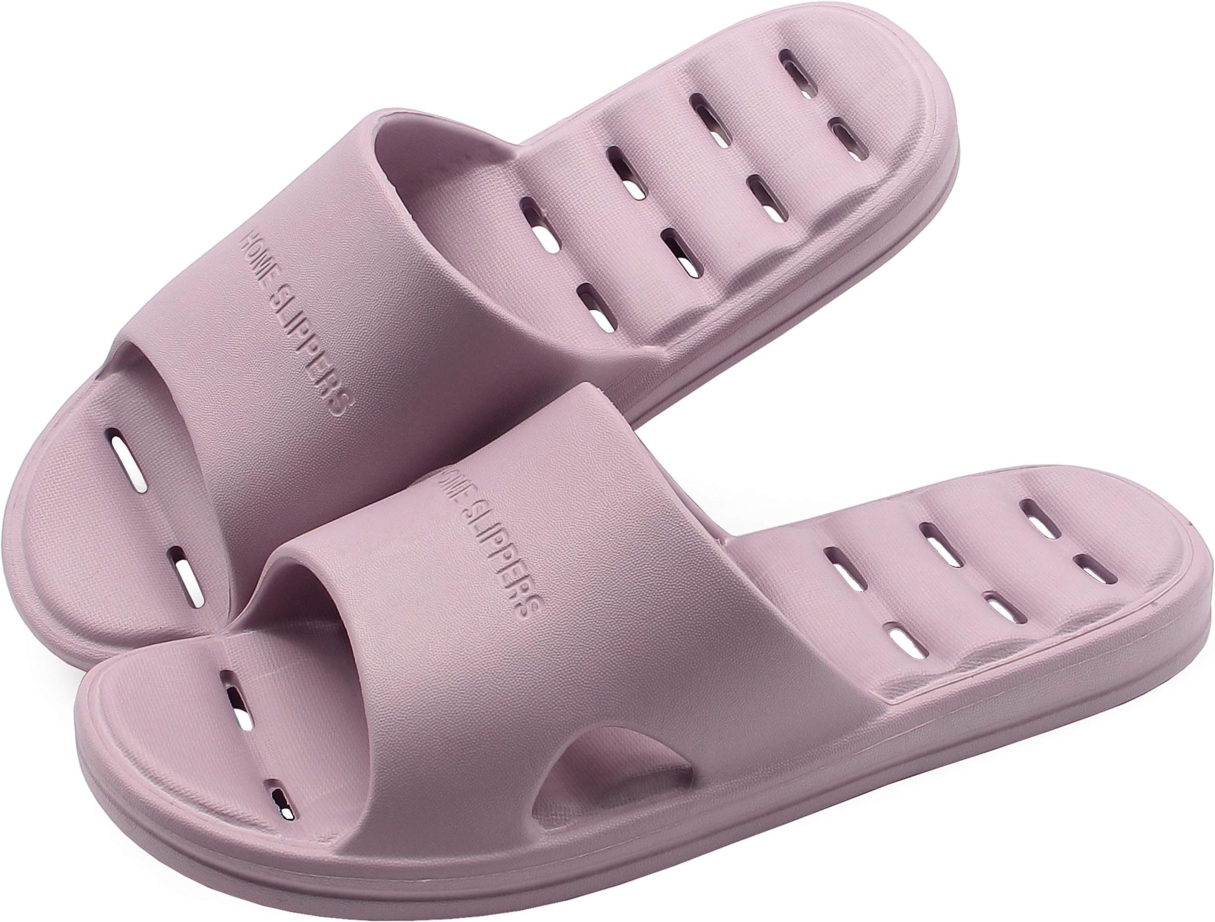 Women's Shower Slipper, Quick Drying Non-Slip Slippers, Bathroom House & Pool Sandals, In-Door Slipper for Gym, Soft Sole, Beige, Size S, M, L, XL