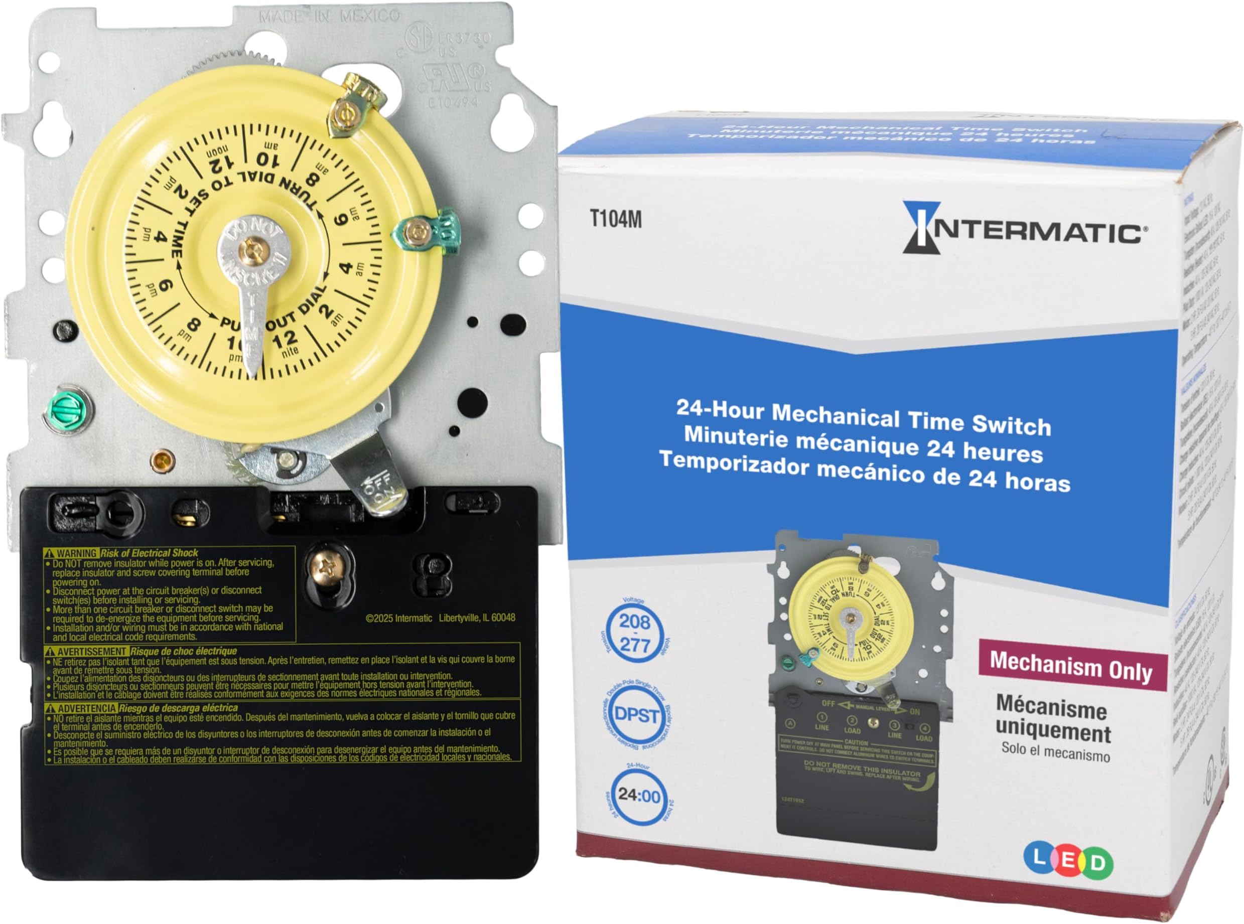 T104M Mechanical Time Switch Mechanism Only