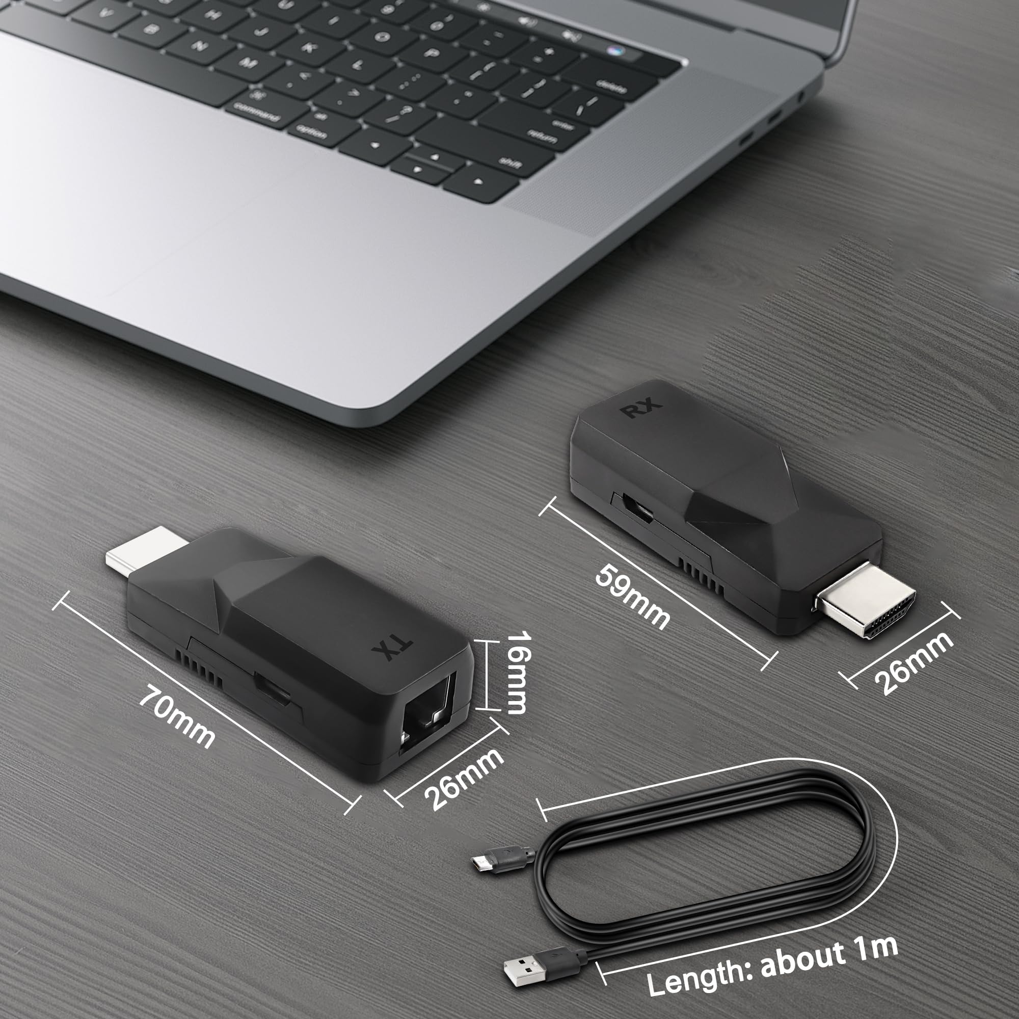 MEIRIYFA HDMI Extender - Extend Signal Up to 60m -8