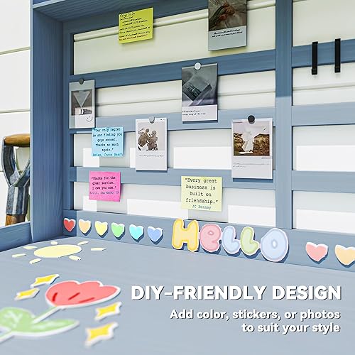 Miniatura 6 de Outsunny Banco de madera para macetas, mesa para macetas al aire libre con armario de almacenamiento, estantes de almacenamiento, fregadero, grifo