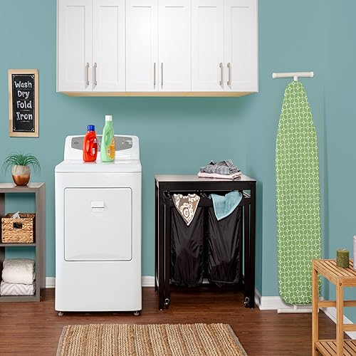 Miniatura 3 de Honey-Can-Do SRT-03571 Mesa plegable de doble clase, 19.1 x 32.1 in, color negro