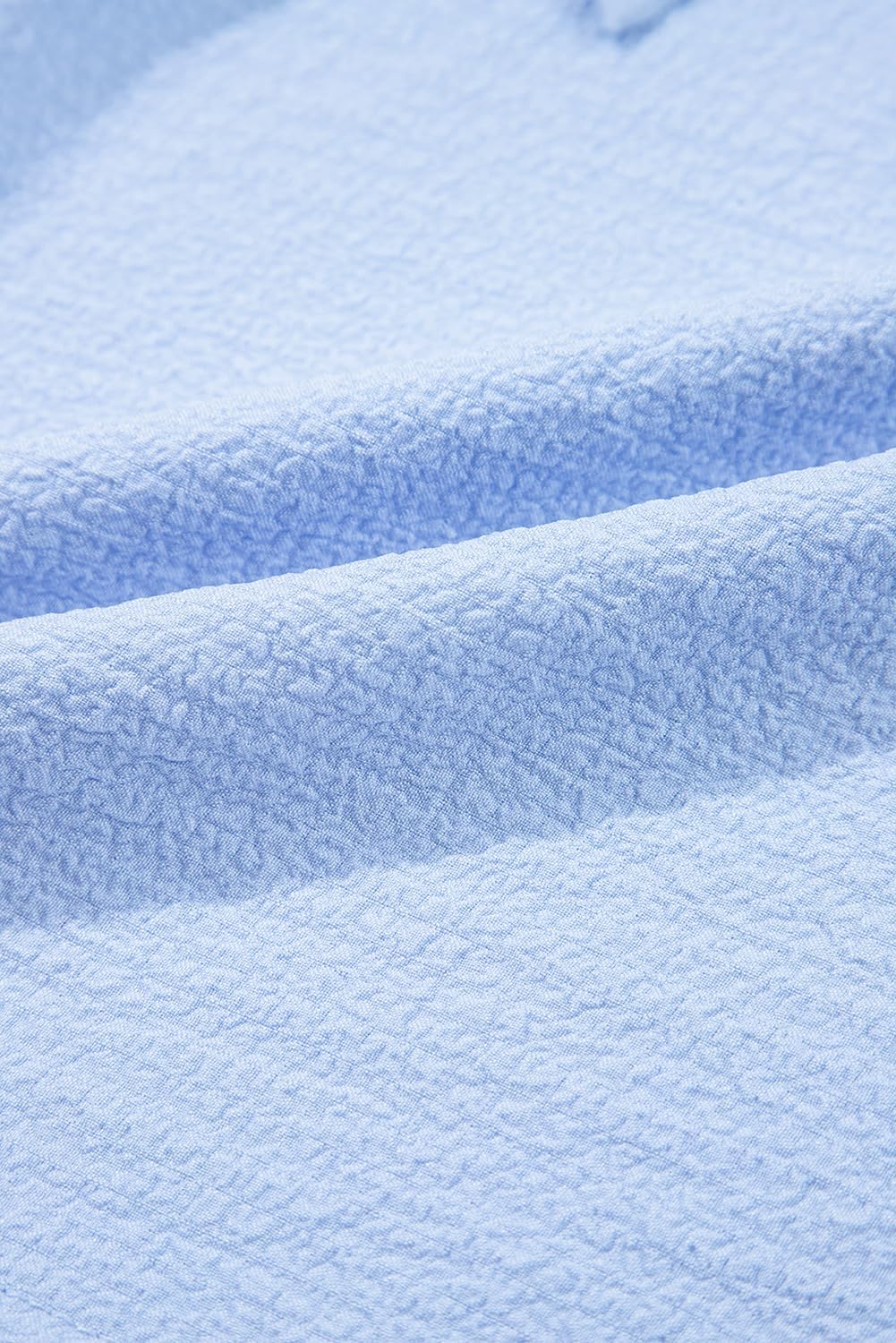 Women's 2025 Summer Top Ruffle Butterfly Sleeve Square Neck Bow Knot Textured Shirt Casual Blouses - Image 8