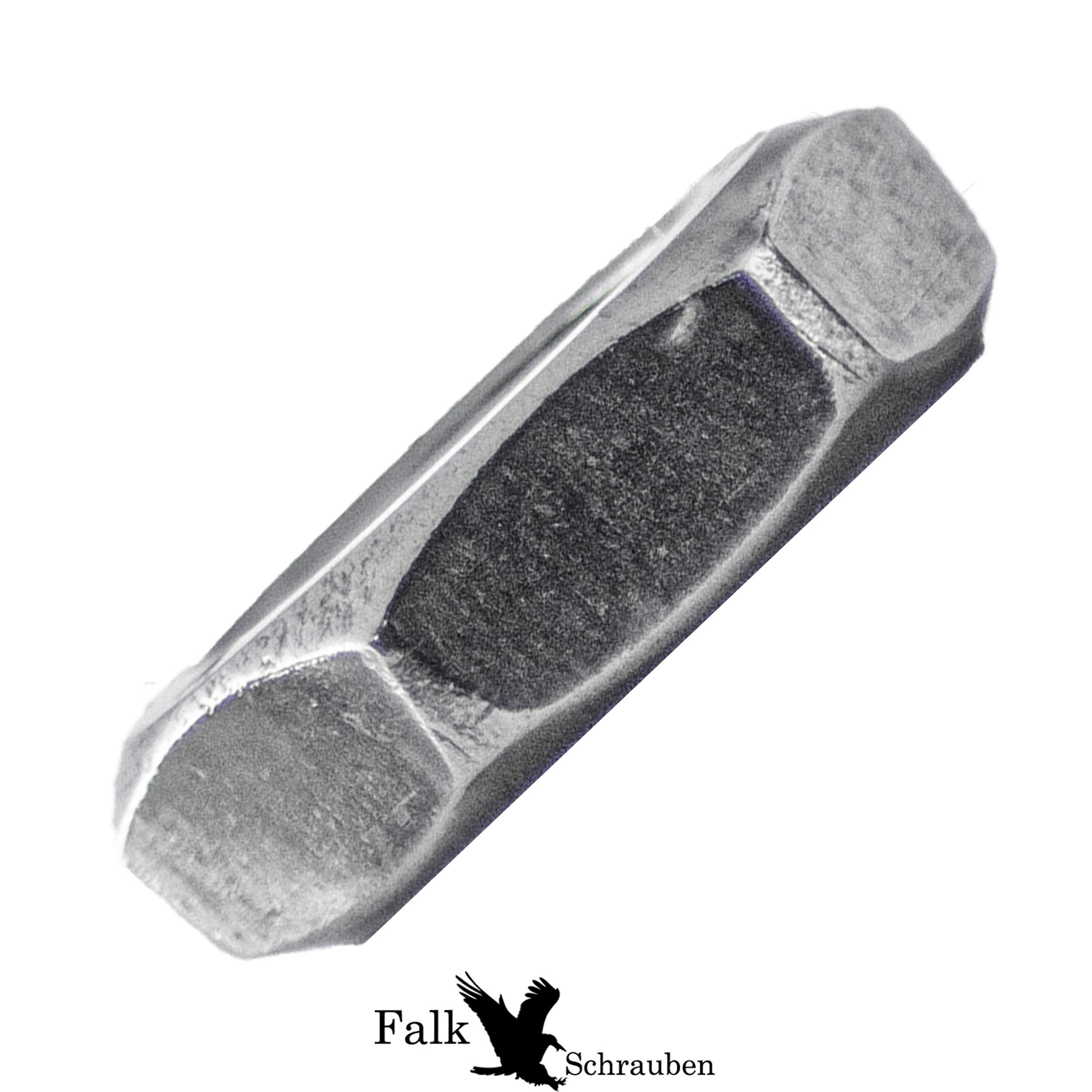 Moer M8 kl.8 zwart - 9348B | M8x1,25 | 6,5 mm | ISO 4032, 4033 | 0,52 kg/100