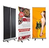 Professional Roll Up Banner Custom Retractable Banner Stand Signs Portable Personalized Display with travel case for Trade Show Display Event Promotion, Business, Wedding (Stand only)