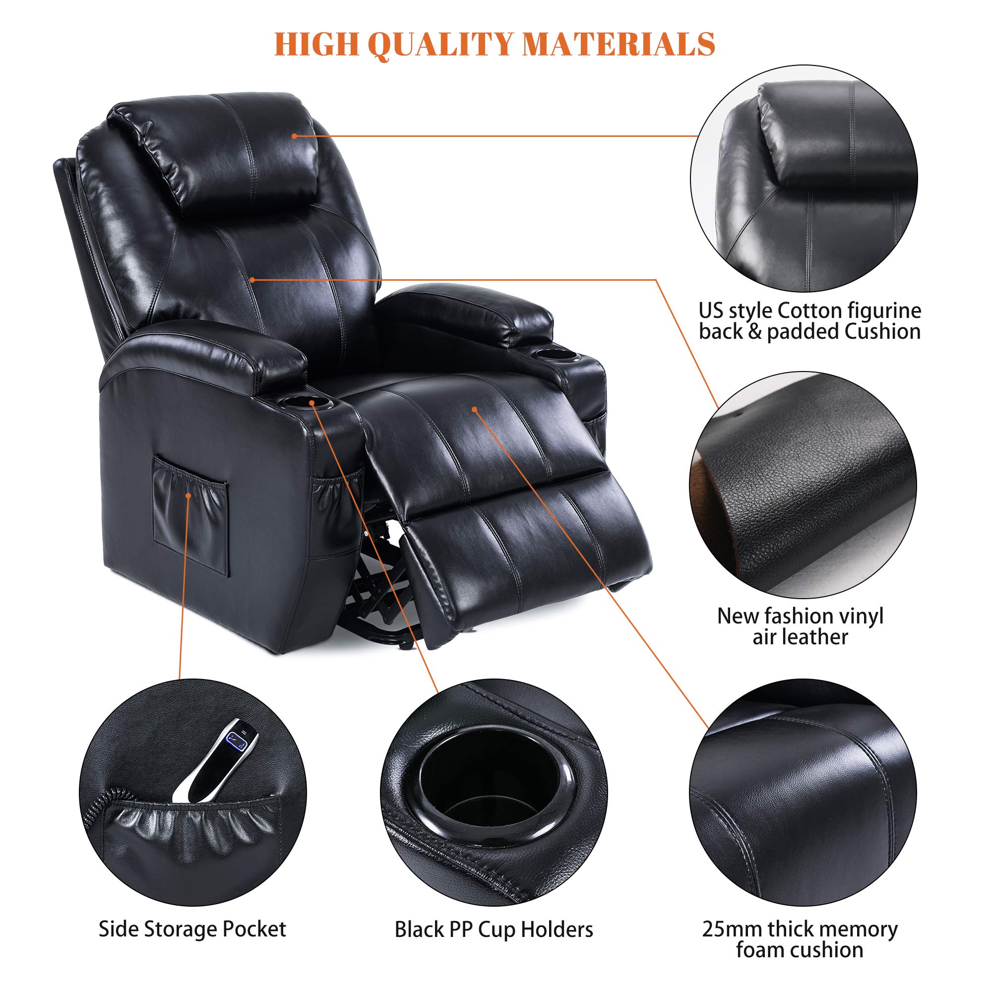 Buy S*MAX Power Recliner Chair Reclining Chair Living Room Chairs Full