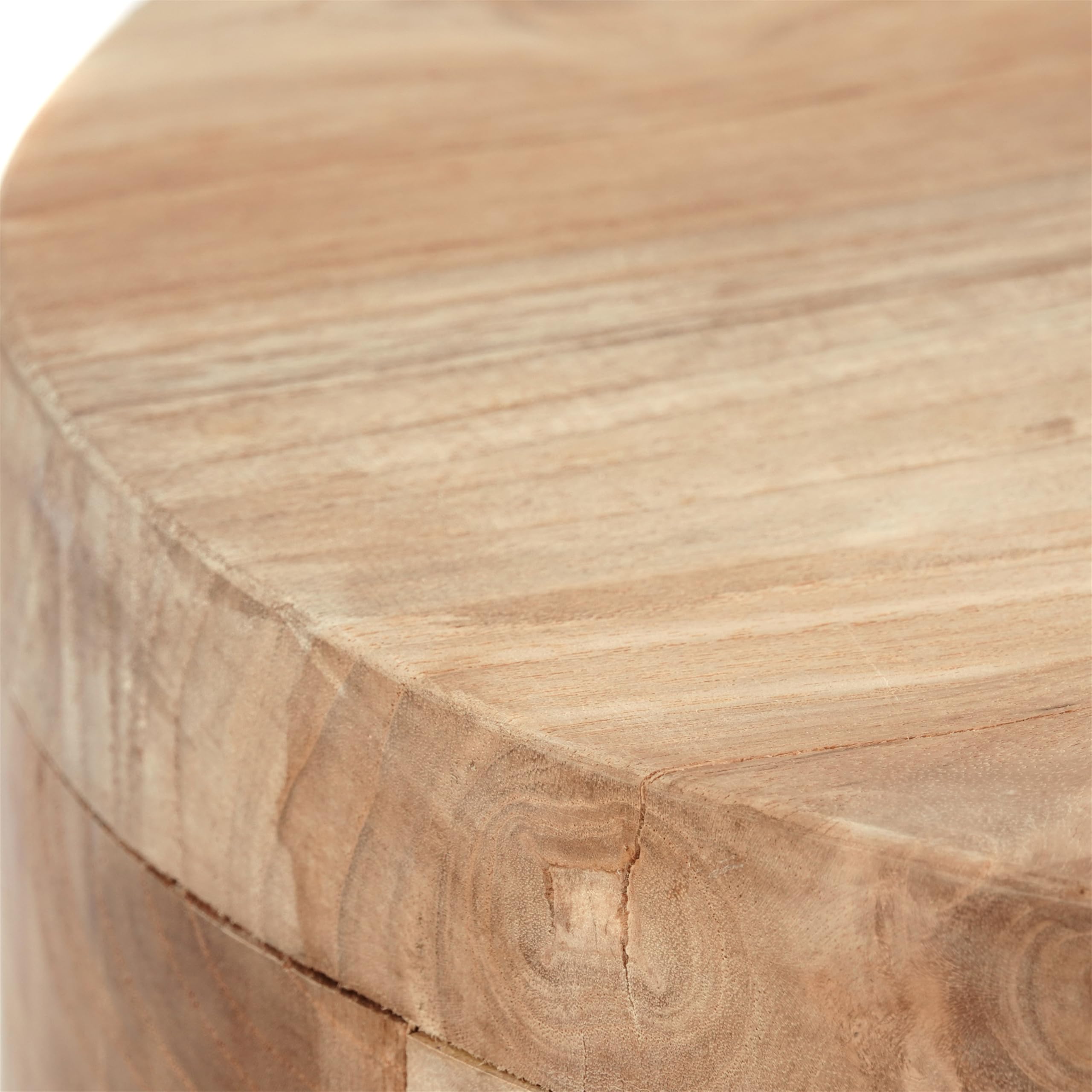 Sgabello Novi | Teak, 45x30 cm | Sgabello Rotondo in Teak, Sgabello in Legno, Sgabello per Piante, tavolino, per sedersi, per Fiori, Sgabello Laterale
