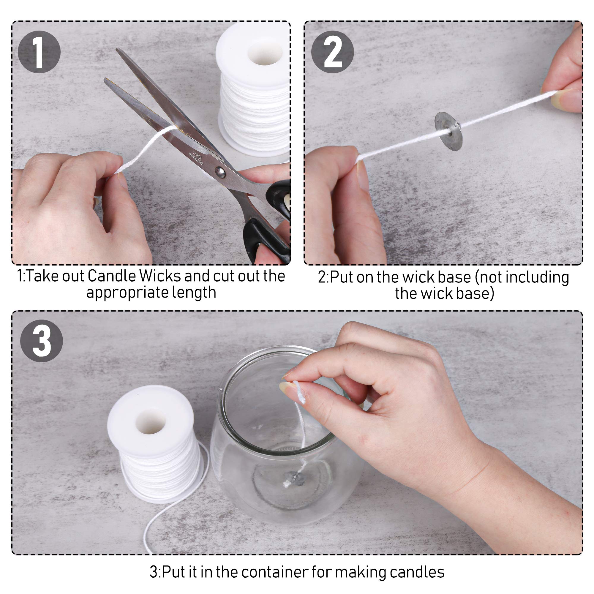 Stoppino Per Candele In Cotone Naturale - Bobina Da 61m Per Fai Da Te E Produzione - Foto 3