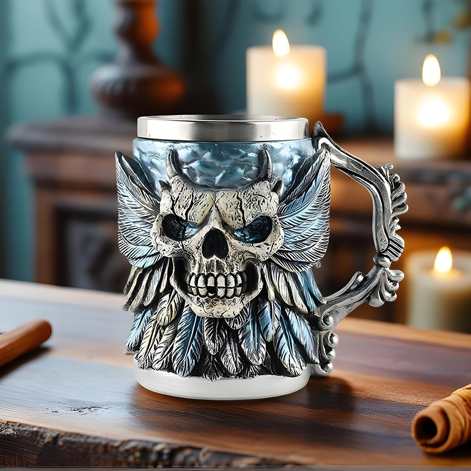 Gobelet design tête de mort Env. 500 ml Halloween Squelette Design Gobelet