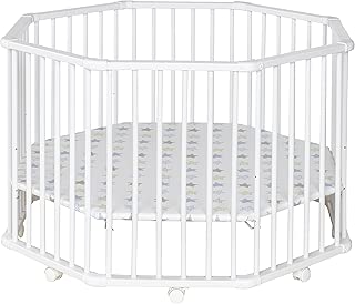 La Chambre De Bebe 107 Cm X 107 Cm Ajustable En Hauteur Motif Du Fond Etoiles Blanc Bois Parc Octogonal Geuther Parc Octo Parc Bebe Puericulture Ram Mount Co Uk