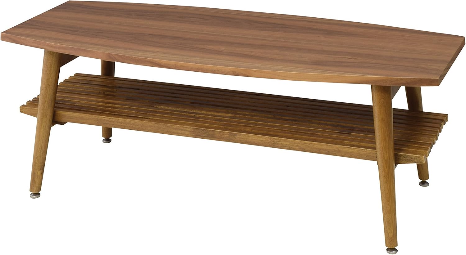 AZUMAYA Folding Legs Wooden Coffee Center Table with