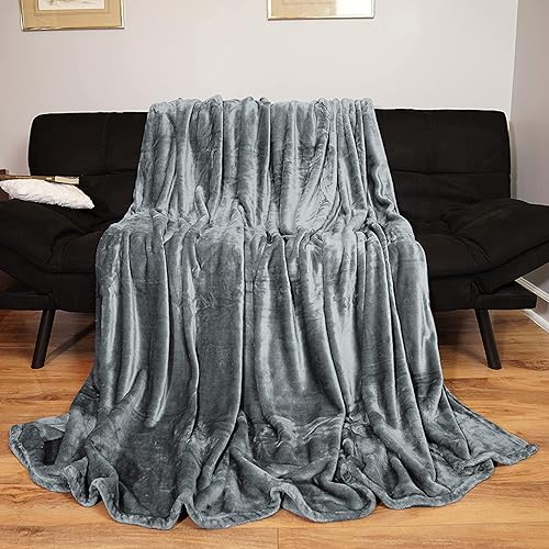 Manta de forro polar de 350 GSM, acogedora y suave, ligera, gruesa, para cama, sofá, viajes, campamento, mantas suaves y cálidas para sofá,