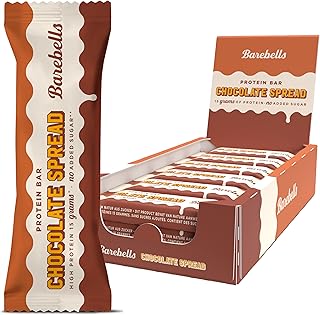 Barebells Protein Riegel – 15g High Protein Bar, Ohne Zuckerzusatz, Ohne Palmöl – Chocolate Spread, 12 x 45g