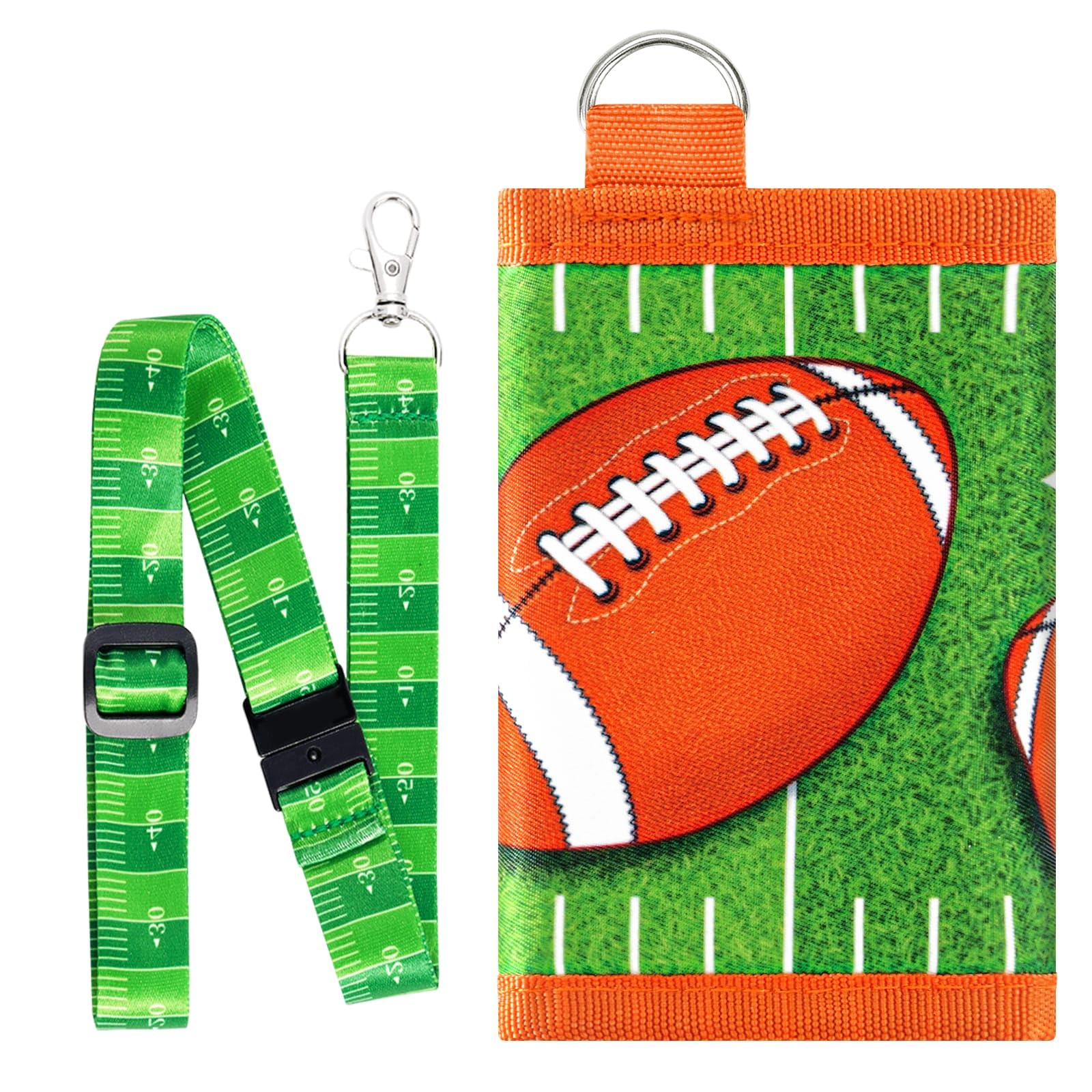 WAWSAM Football Kids Wallet for Boys, Trifold Boys Wallet for Kids Age 4-18