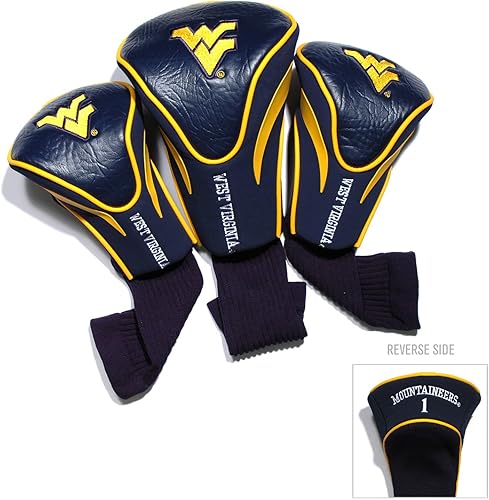 Miniatura 38 de Team Golf NCAA Numerado 1, 3 y X, se adapta a conductores de gran tamaño, utilidad, clubes de rescate y calles, forro de terciopelo para protección