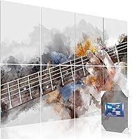 Vista 17 de Mollywell Paneles acústicos artísticos de 48 x 32 x 0.4 pulgadas, paraguas, gato y mar, absorción de sonido, decoración de pared autoadhesiva a