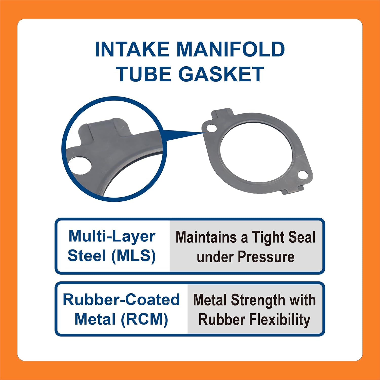 BTS-EGRVALLMM1 EGR Valve Gasket Kit, Compatible with GM Duramax LBZ & LMM 6.6L 06-10, Aftermarket Replacement for OEM 97367013, 97367014, 98054443, #97365201, Juego de Juntas de Válvula EGR