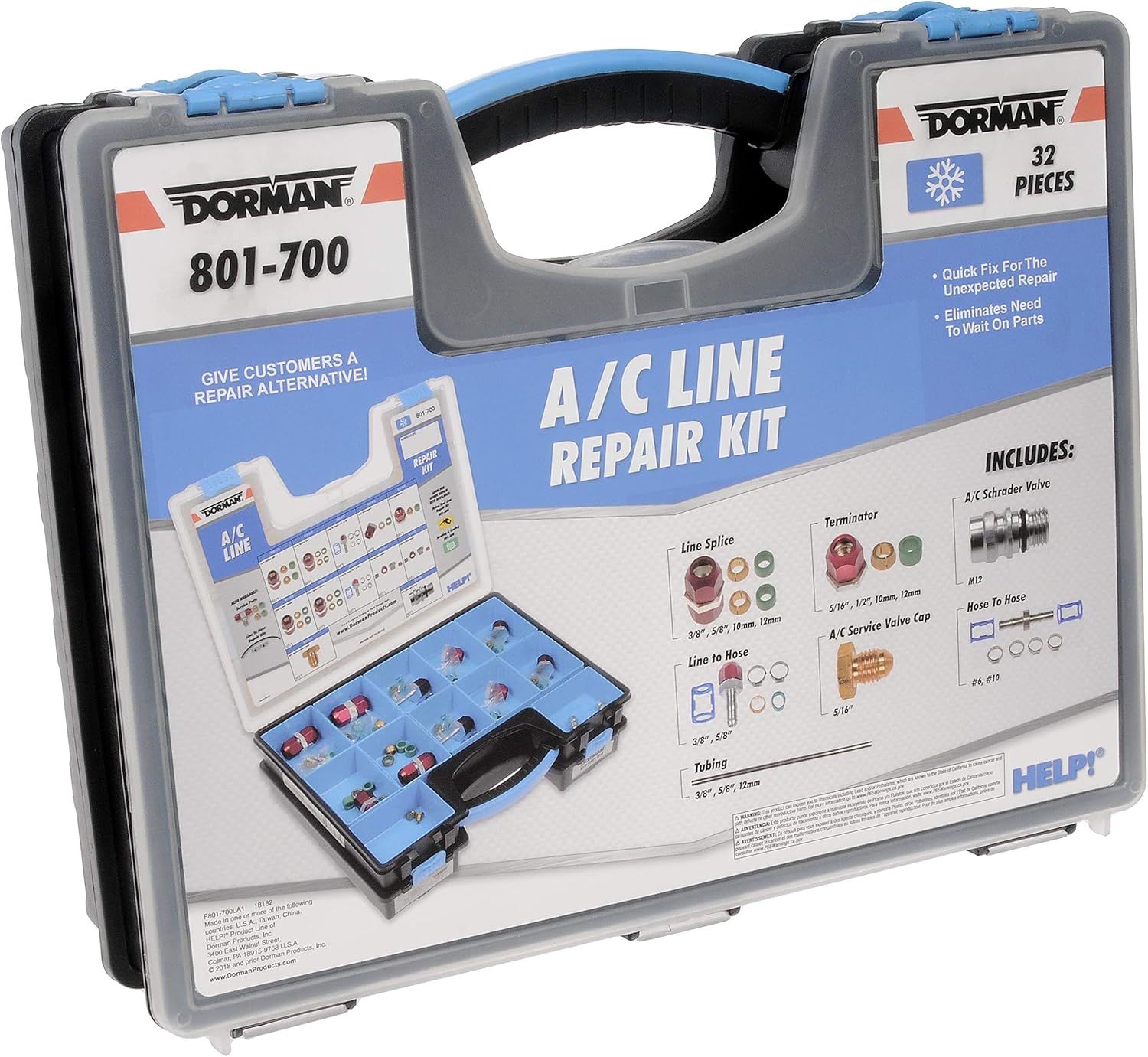 Dorman 801700 A/C Line Repair Tech Tray regular, Air Conditioning Line
