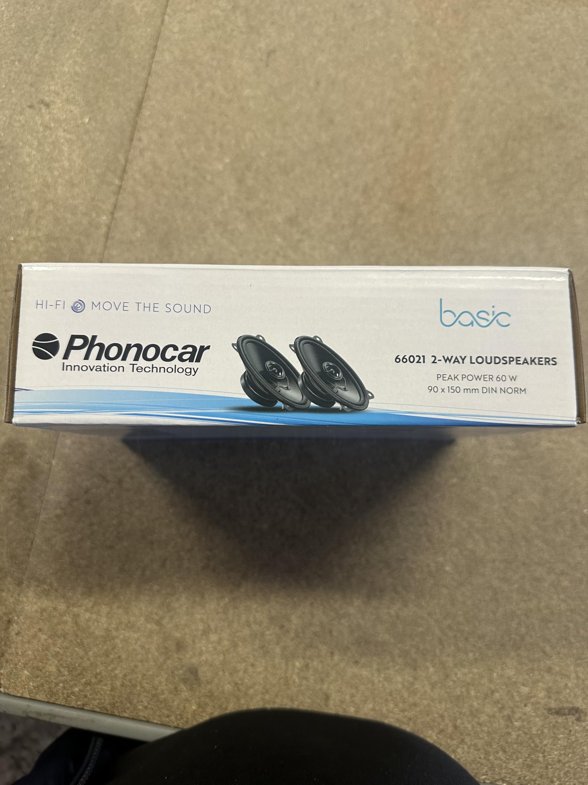 KIT SET PER PHONOCAR BASIC 66021 2 altoparlanti coassiali a 2 vie, 4" x 6" 9,00 x 15,00 cm 90 x 150 mm, 30 watt rms 60 watt max, 4 ohm, 90 db neri, a coppia