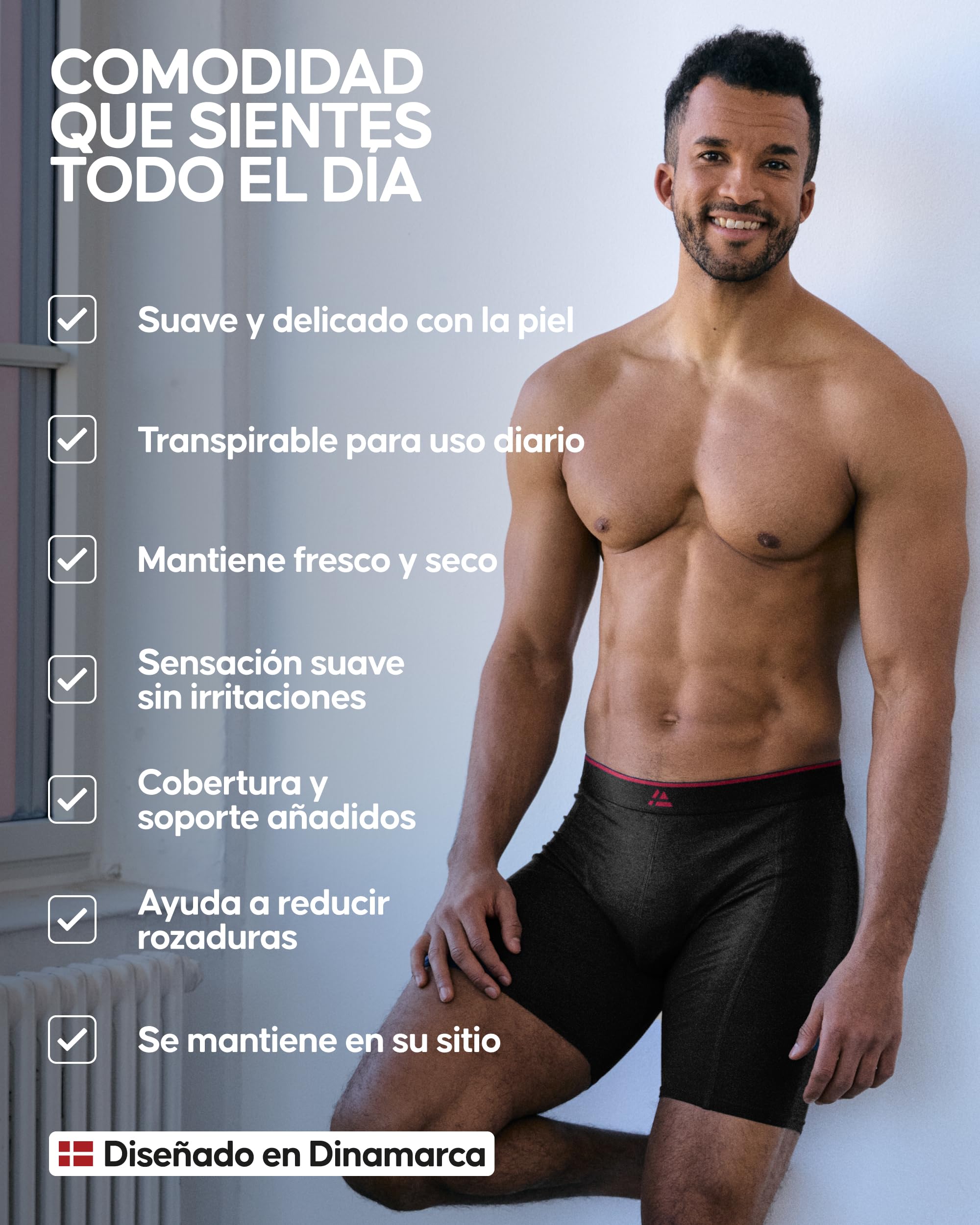 DANISH ENDURANCE Calzoncillos Bóxer de Bambú para Hombre, Extra Largos, Suaves y Elásticos, 3 y 6 Pack
