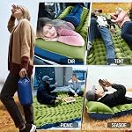 Myxslop Camping Sleeping Pad, Self Inflating Sleeping Pad with Pillow Built-in Foot Pump Portable Inflatable Sleeping Pads Compact for Outdoor Camping, Backpacking, Hiking, Tents