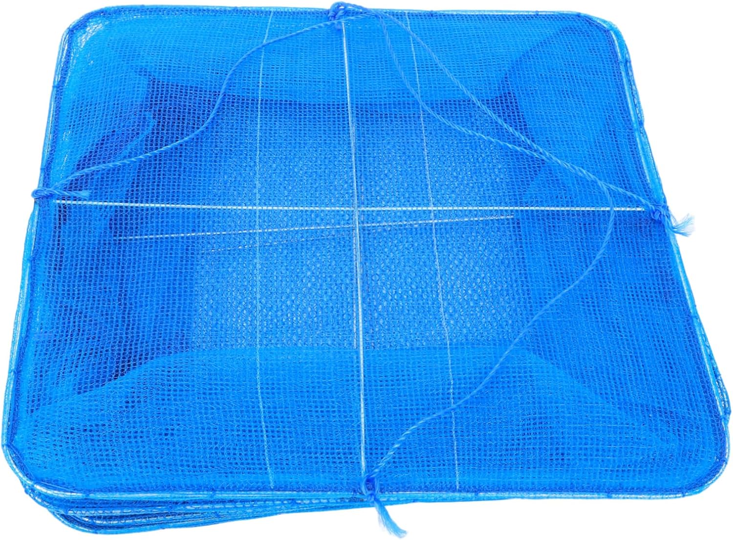 2pcs Folding Hanging Drying Nets Multi Mesh Rack for Fish Fruits Vegetables with Breathable Nylon High Storage Holders for Home Use