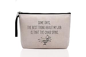 Funny Sarcastic Desk Gift for Coworkers - Makeup Bag 'Best Thing About...