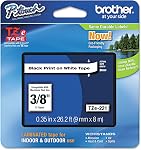 Brother Genuine TZeFA3 Navy on White Fabric Iron-on 12 mm Tape for P-Touch Label Makers