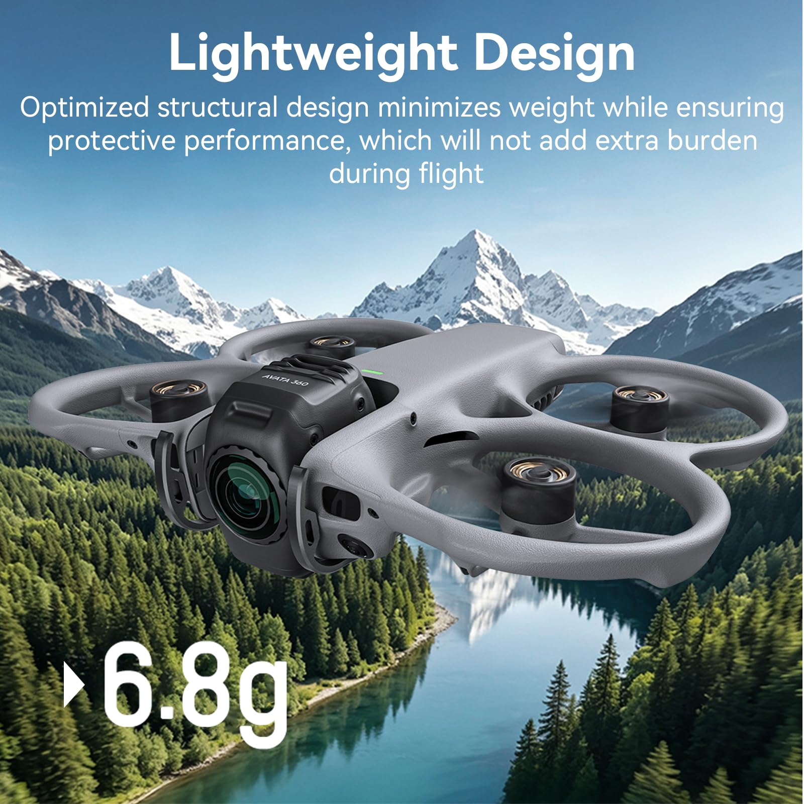 Gimbal Bumper für DJI Avata 360 - Drohnenzubehör Kameraobjektiv Metall Schutzbügel aus Aluminiumlegierung Anti-Kollisions Gimbal Schutz für DJI Avata 360 Drohnen