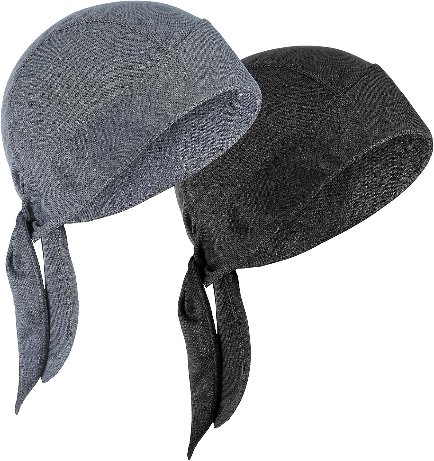 2Pcs Doo Rags for Men, Soft Head Wraps for Men, Cooling Helmet Liner Breathable Cooling Do Rag Beanie Cap Hat