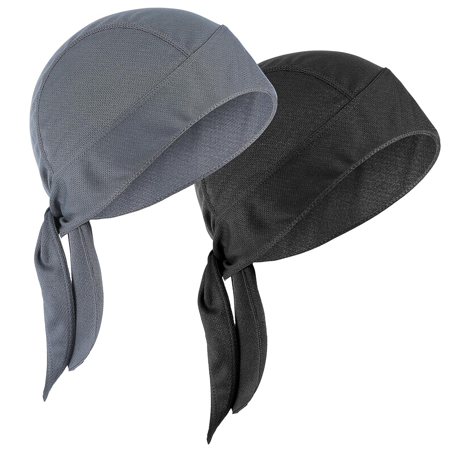 2Pcs Doo Rags for Men Soft Head Wraps for Men Cooling Helmet Liner Breathable Cooling Do Rag Beanie