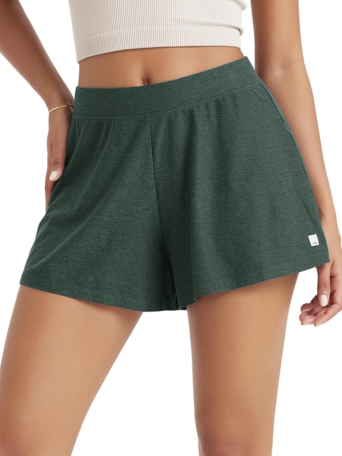 ODODOS Women's Lounge Shorts Ultra Soft odSTRATUM Tech 3" Inseam Comfy Sleep Bottoms Moisture Wicking UPF 50+ Casual Shorts