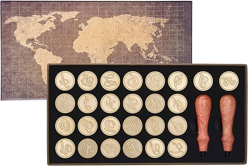 Miniatura 10 de Yoption - Kit de sellos de cera con letra B, juego de sellos de cera con letras iniciales vintage con letras iniciales del alfabeto (B)