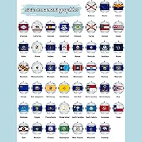 Vista 5 de New Hampshire Christmas Ornament - Faux Stained Glass Design Effect Featuring State Flag - 2026 Hanging Acrylic Disc Decoration for Tree - Unique