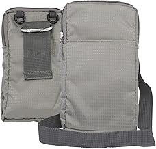 jbTec Stylische Umhängetasche für Handy Geldbeutel UVM. 165x90x30mm Handytasche zum Umhängen Damen Herren, Farbe:Grau