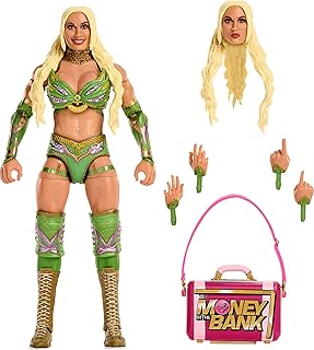 WWE Ultimate Edition Action Figure & Accessories Set, Tiffany Stratton 6-inch Collectible with Swappable Heads & Hands, 30 Articulation Points
