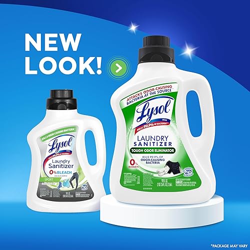 Vista 30 de Lysol Líquido desinfectante para la ropa, aditivo detergente para ropa y ropa de cama, elimina las bacterias que causan el olor, lino vigorizante