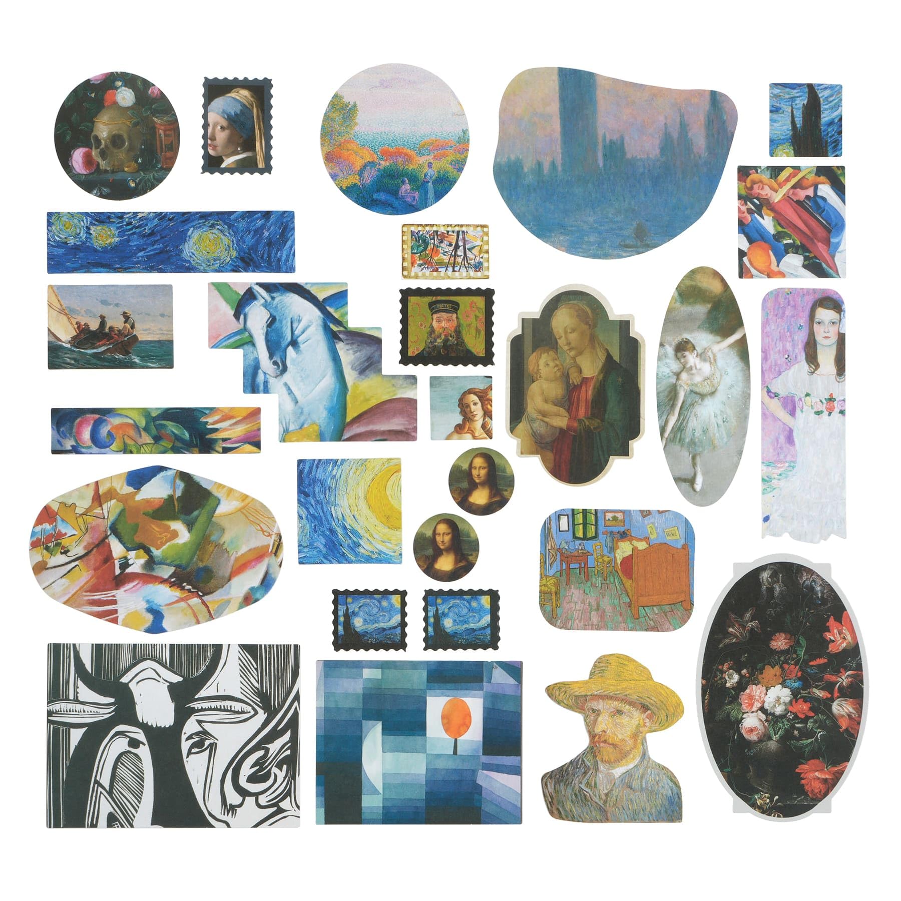 Famous Art Ephemera by Recollections - Multi-Design Die-Cut Pieces for Scrapbooking, Cardmaking, Journaling, Mixed Media & DIY Craft, 1 Pack - Image 3