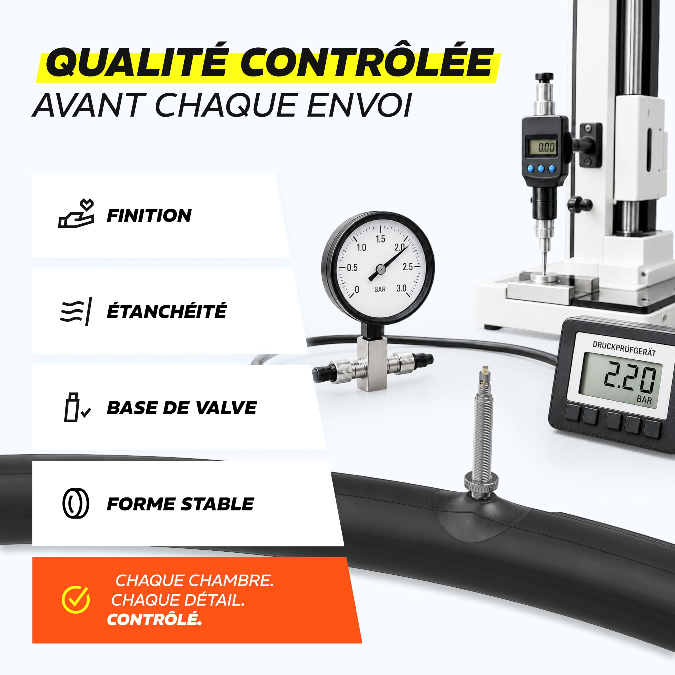 Alphatrail Chambre a Air VTT AirFusion 29 Pouces SV 40 mm 2X Set avec Garantie Mobilite I Compatible Pneu Velo Schwalbe, Continental, Conti, Michelin, Maxxis et Kenda