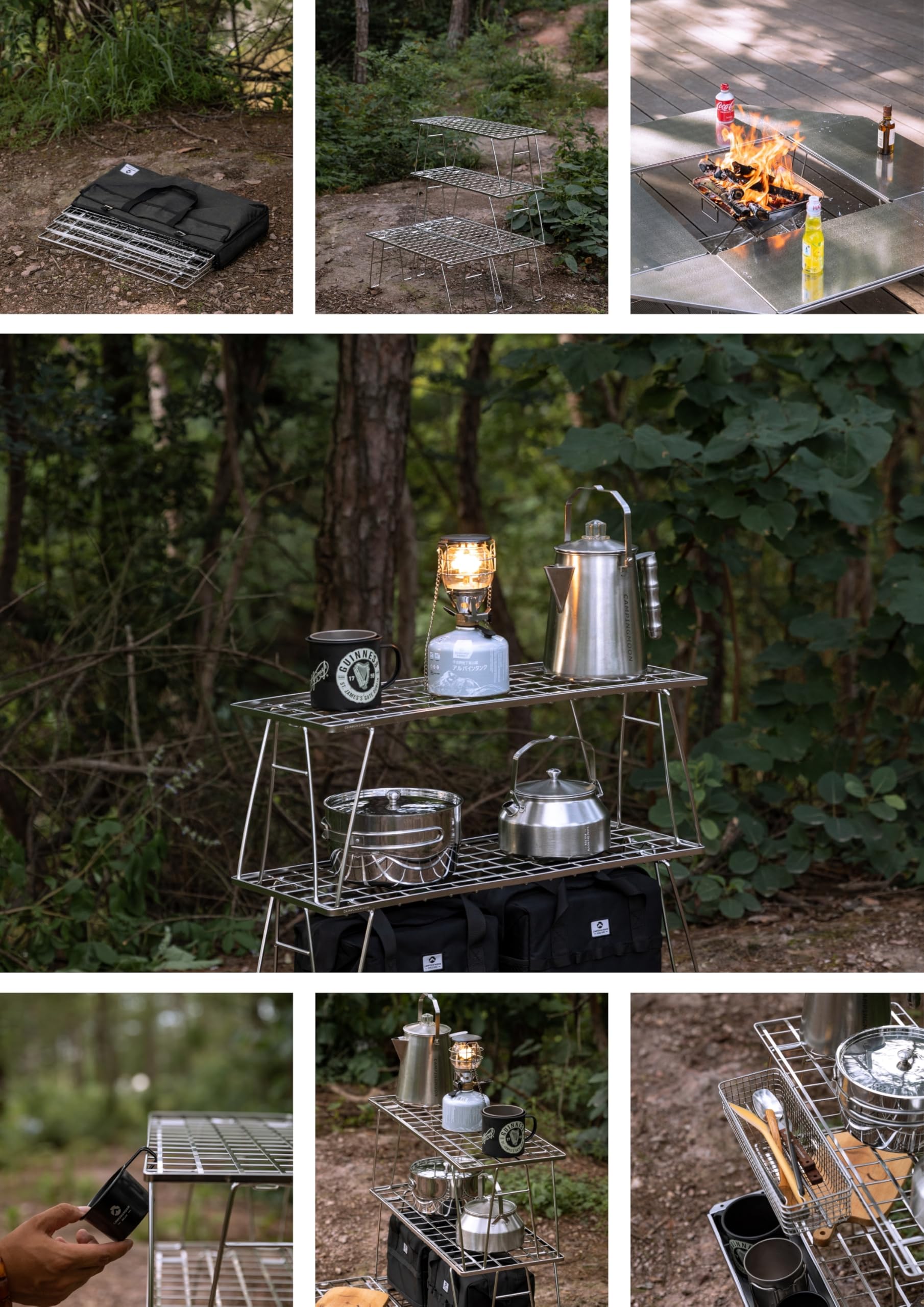 Amazon.co.jp: キャンピングムーン(CAMPING MOON) キャンプラック 焚火