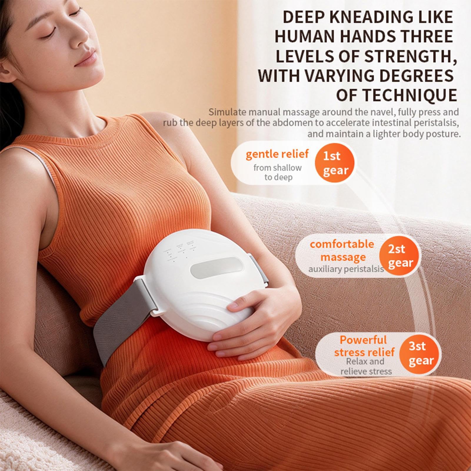 Massageur abdominal Appareil Abdominal Électrique sans Fil Chauffant