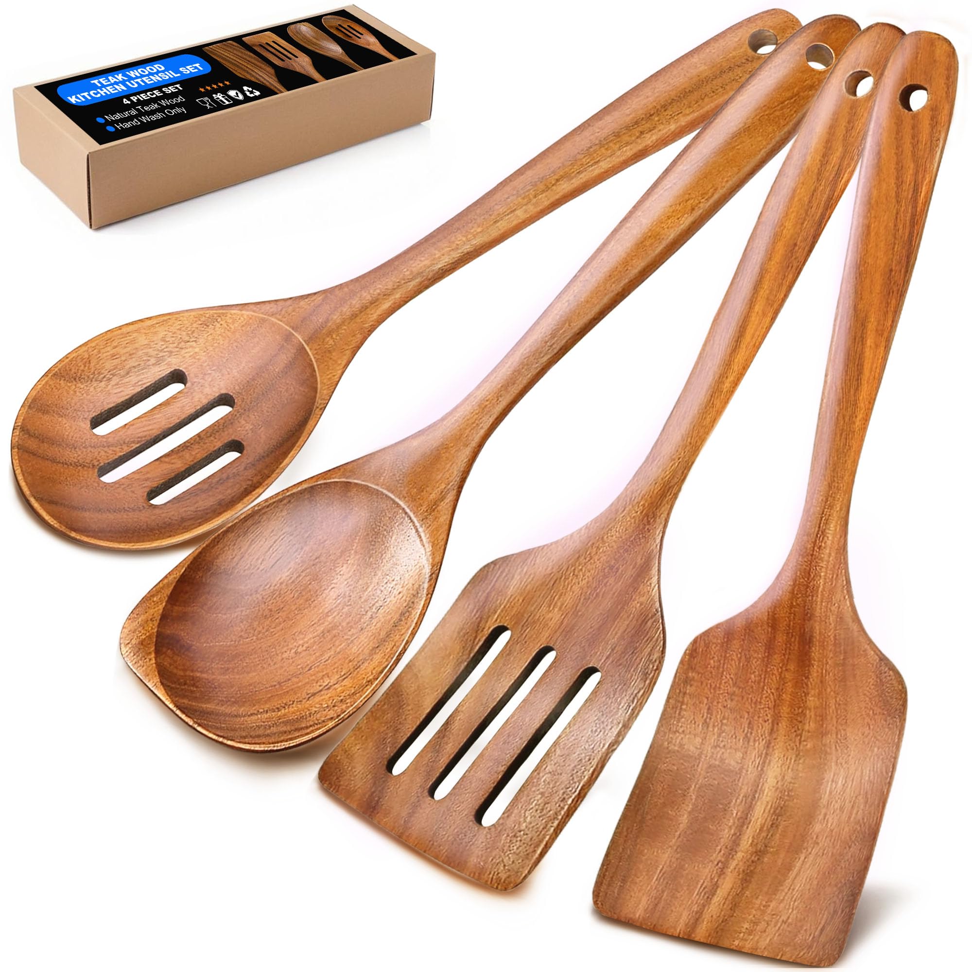 BodiCal Wooden Spoons for Cooking